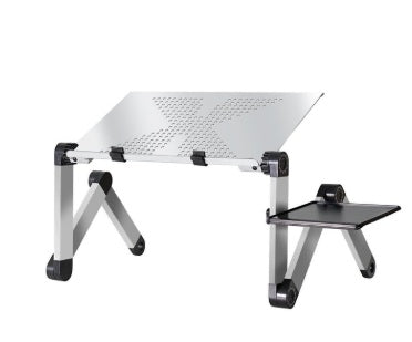 Adjustable Folding Laptop Table Stand with Mouse Pad – Ergonomic Notebook Desk