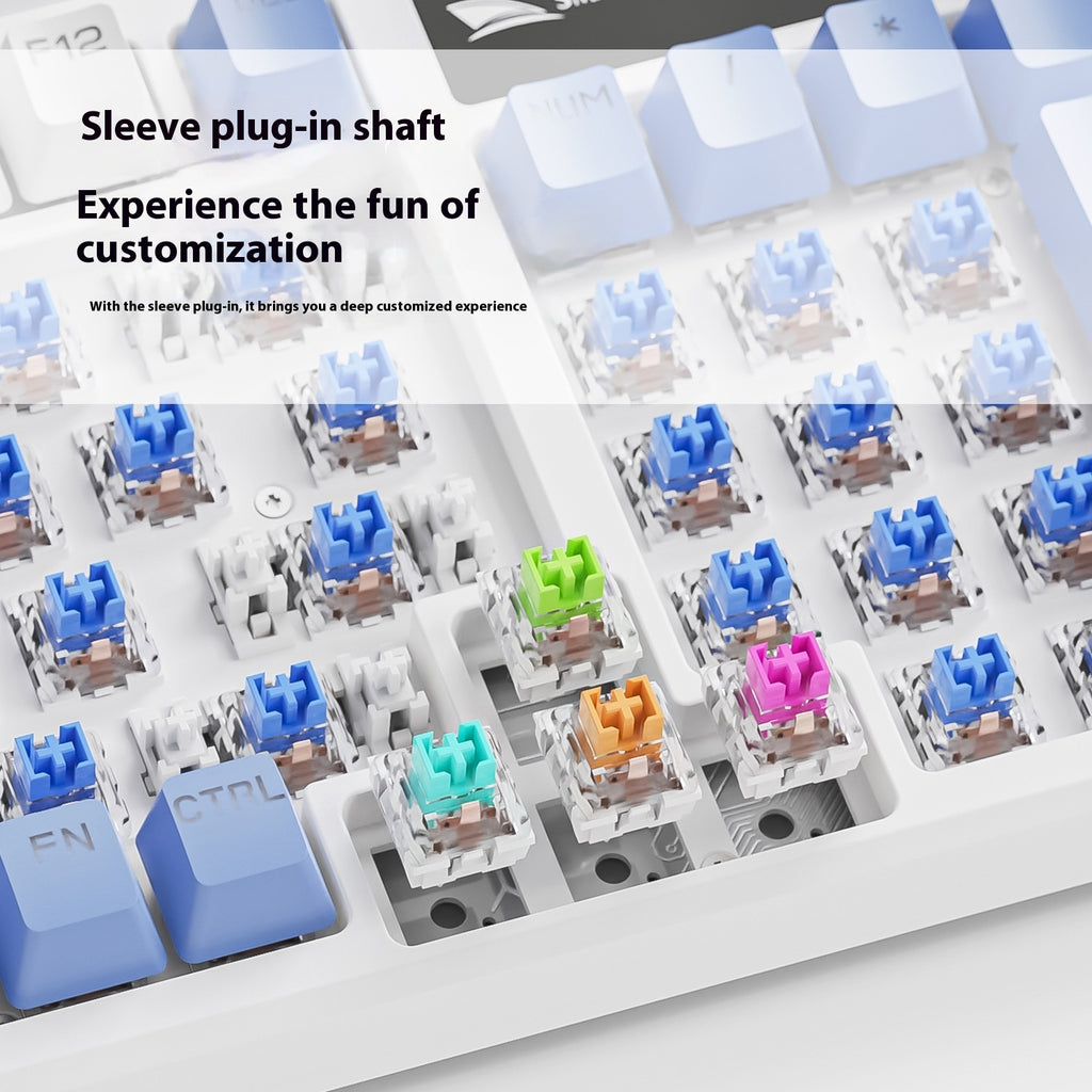 SK15 Wired Mechanical Gaming Keyboard with Control Knob