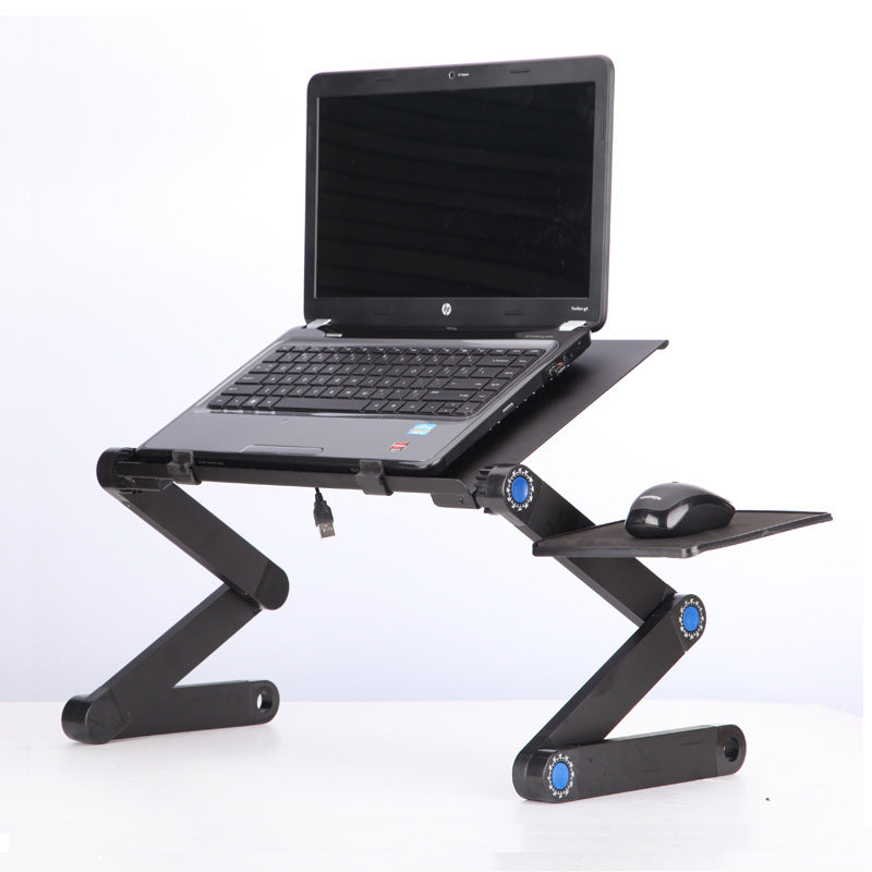 Adjustable Folding Laptop Table Stand with Mouse Pad – Ergonomic Notebook Desk